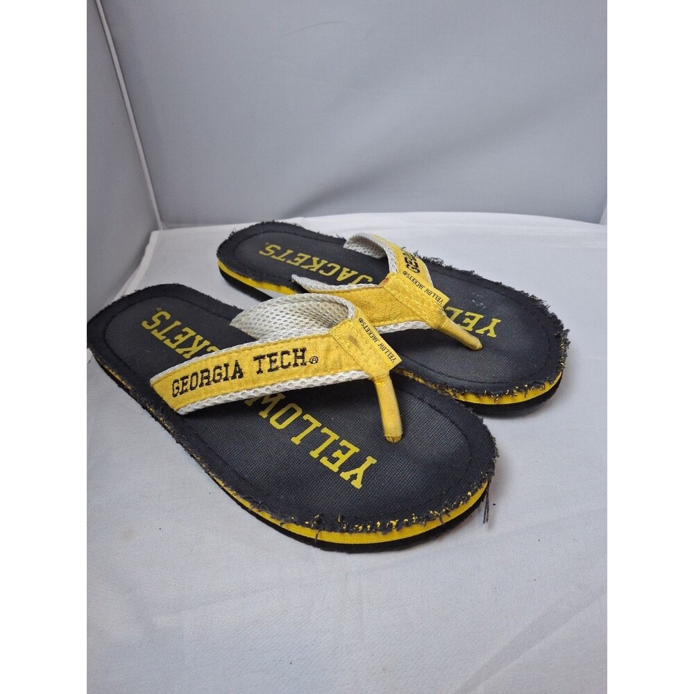 GEORGIA TECH Yellow Jackets Men's Flip Flops Sandals Size 9